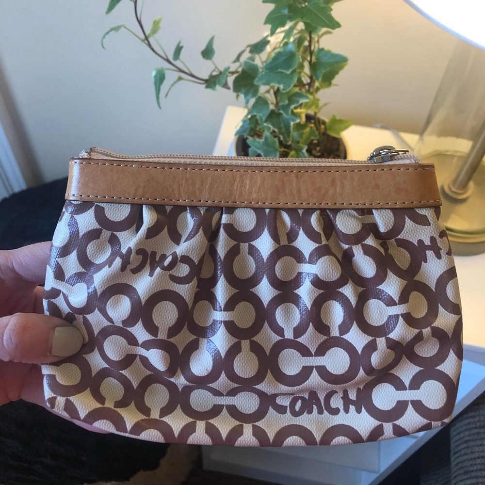 Coach coated canvas wristlet - Picture 2 of 2